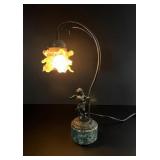 Andrea Sadek Bronze Cherub Lamp