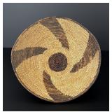 Papago Indian Coiled Spiral Basket
