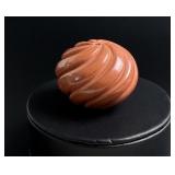 N Yepa Jemez Pueblo Red Swirl Pottery Seed Pot