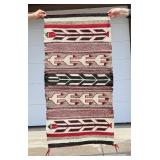 Transitional Navajo Indian Saddle Blanket Rug