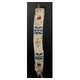 Montana Crow Indian Quilled Hair Drop
