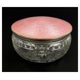 Foster & Bailey Guilloche Enamel Sterling Box