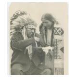 Chief Bull Calf Glacier Park Montana Indian Photo