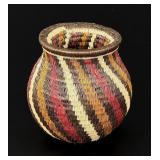 Maria Ortiz Wounaan Spiral Polychrome Basket