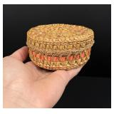 Chehalis Native American Indian Lidded Basket