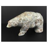 Alaskan Inuit Soapstone Carved Polar Bear
