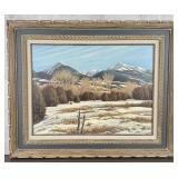 Lyman Rice Winter Afternoon Painting