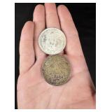1938 1943 Mexico Silver Un Peso Coins