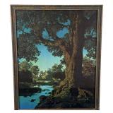 The Village Brook Maxfield Parrish Print