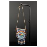 Hopi Indian Beaded Sunface Bag