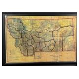 Hibbard and Van Hook State Map of Montana