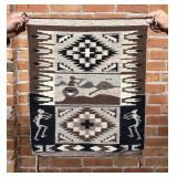 Navajo Indian Two Grey Hills Pictorial Sampler Rug