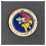 Zebra Grotto Rome New York Fraternal Button