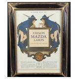 Edison Mazda Lamps Maxfield Parrish Print