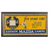 Edison Mazda Lamps Maxfield Parrish Sign