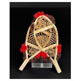 Miniature Huron Native American Indian Snowshoes