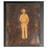 Vintage Tooled Leather Cowboy Portfolio