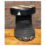 Trophy Room Taxidermy Elephant Foot Stool