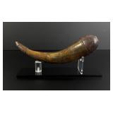 Early American Frontier Powder Horn