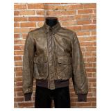 Vintage Banana Republic Leather Bomber Jacket