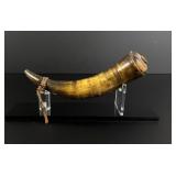 Early American Frontier Powder Horn