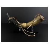 Early American Scrimshaw Powder Horn