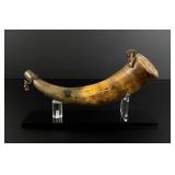 Early American Frontier Powder Horn