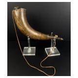 American Colonial Scrimshaw Powder Horn