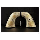 Mexico Sterling 10k Gold Colt Single Action Grips
