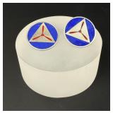 WW2 Gemsco Sterling Civil Air Patrol Collar Discs