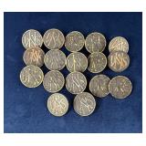 WWI WW1 US National Army Collar Discs