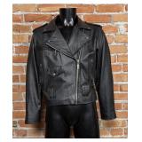 Vintage Virginia Slims Leather Motorcycle Jacket