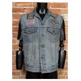 Vintage Levis 70507 Denim Motorcycle Vest