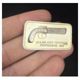 Lincoln Mint Pepperbox 1oz Sterling Silver Bar