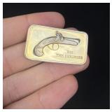Lincoln Mint Deringer Pistol 1oz Silver Bar