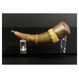 Early American Scrimshaw Powder Horn