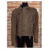 Diamond Leather Collection Fringe Jacket