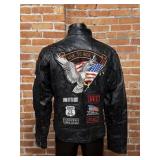 Rebel Ryder Leather Motorcycle Jacket