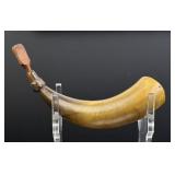 Early American Scrimshaw Powder Horn
