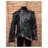 Diamond Plate Buffalo Leather Motorcycle Jacket