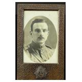 WWI WW1 British Sweetheart Trench Art Frame
