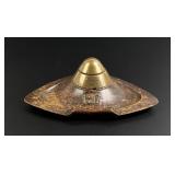 WWI WW1 Trench Art Bomb Fuse Inkwell
