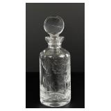 Rowland Ward Engraved Crystal Liquor Decanter