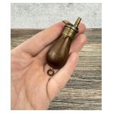 Sykes Miniature Pocket Revolver Powder Flask