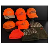 Collection of Blaze Orange Hunting Hats