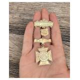 14k Gold Womens Relief Corps Medal