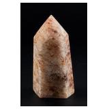 Hematoid Quartz Crystal Tower Obelisk