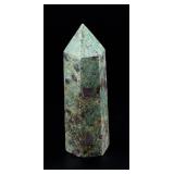 Ruby Fuchsite Crystal Tower Obelisk