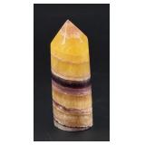 Yellow Fluorite Crystal Tower Obelisk