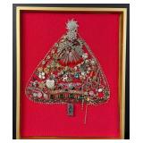 Rhinestone Costume Jewelry Christmas Tree